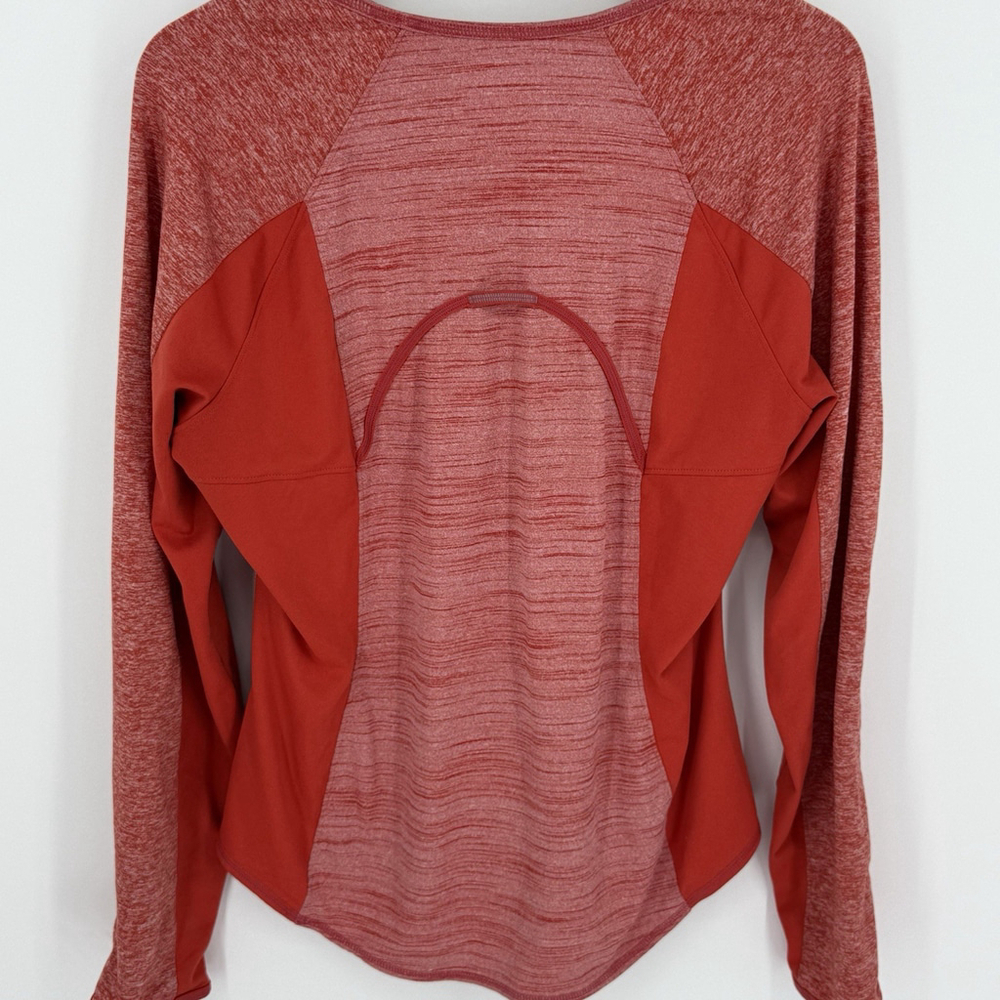 Athleta Wild Mix Red Crew Neck Running Top Size XLarge - Picture 4 of 4